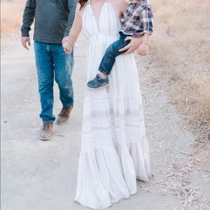 VICI Montpellier tiered halter maxi dress